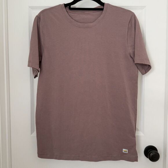 Men Vuori Tuvalu Short Sleeve Crew Neck Tee in Medium Dark Umber Size Small - Picture 2 of 9